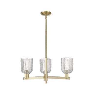 Bridal Veil 3 Light Chandelier 8.63 Inch and 17.63 Inch Wide by Innovations - 716-3CR-G559-5