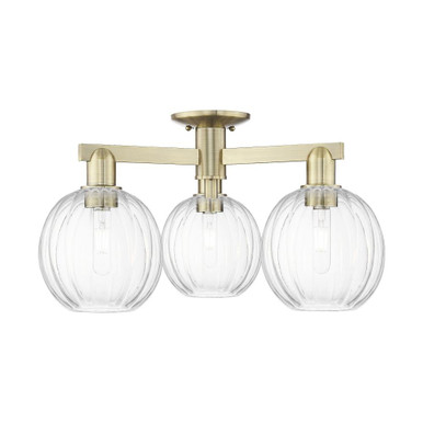 Preston 3 Light Semi Flush Mount 11.88 Inch X 24.5 Inch Wide by Innovations - 716-3F-G458-7_P