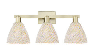 Natural Ballston Dome 3 Light Bath Vanity 26 Inch Wide by Innovations - 716-3W-NBD-75_P