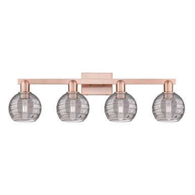Athens Deco Swirl 4 Light Bath Vanity 36 Inch Wide by Innovations - 716-4W-G1213-6