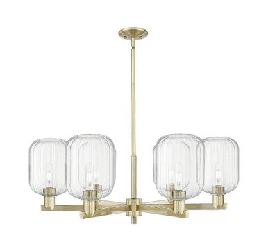 Preston 6 Light Stem Jar Chandelier 23.88 Inch Wide by Innovations - 716-6CR-G460-7_P