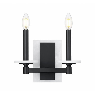 Kaden 2 Light Wall Sconce 9 Inch Tall and 11 Inch Wide by Z Lite - 3045-2S