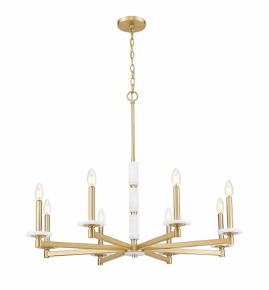 Kaden 8 Light Chandelier 29.25 Inch Tall and 36.5 Inch Wide by Z Lite - 3045-8