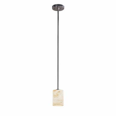 Alabaster Rocks Mini 1 Light Mini Pendant by Justice Design - ALR-8815-10