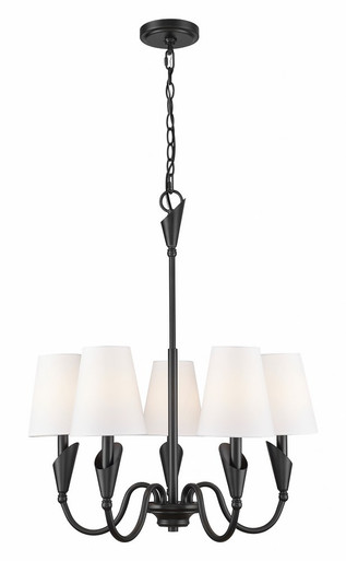 Claudelle 5 Light Chandelier 28.5 Inch Tall and 24 Inch Wide by Z Lite - 4014-24