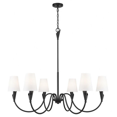 Claudelle 6 Light Chandelier 39 Inch Tall and 46 Inch Wide by Z Lite - 4014-46