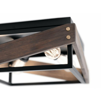 Kew Walk 4 Light 16 Inch Wide Flush Mount by Bailey Street Home