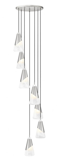 Aimie 7 Light Chandelier 13.25 Inch Tall and 18 Inch Wide by Z Lite - 828P6-7R