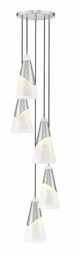 Aimie 5 Light Chandelier 15.75 Inch Tall and 12 Inch Wide by Z Lite - 828P7-5R