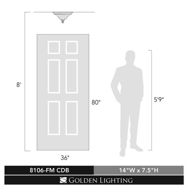 Brickfield End 2 Light 14 Inch Wide Flush Mount by Bailey Street Home - 170-BEL-735563