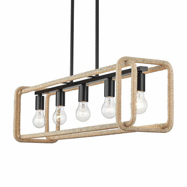 Rosebery Common 5 Light Oversized Linear Pendant by Bailey Street Home - 170-BEL-5109050