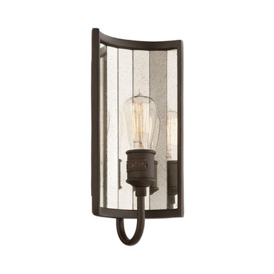 Brooklyn 1 Light Outdoor Wall Mount 14.25 Inch Tall by Troy - B3141-HBZ