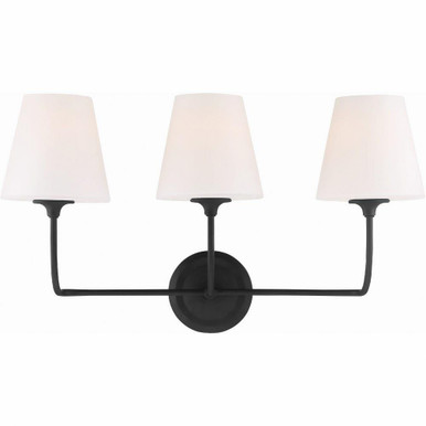 Sylvan 3 Light Candle Style Vanity Light by Crystorama - 2443