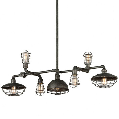 Conduit 7 Light Large Linear Island by Troy - F3819-APW