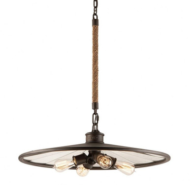 Brooklyn 4 Light Large Pendant by Troy - F3146-HBZ
