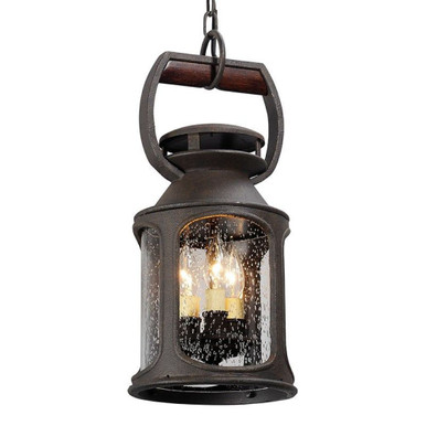 Old Trail 3 Light Small Outdoor Pendant by Troy - F4517-HBZ