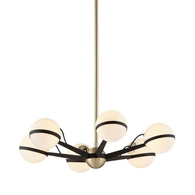 Ace 6 Light Large Chandelier by Troy - F5303-TBZ/BBA