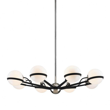 Ace 8 Light Oversized Sputnik Chandelier by Troy - F7164-TBK/PN