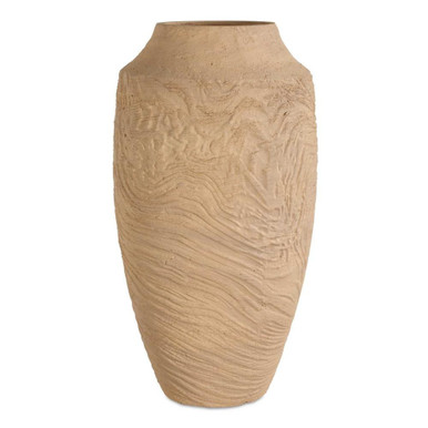 Sandstone Flow Vase 15.5 Inch Tall and 8.25 Inch Wide by uttermost - 18267