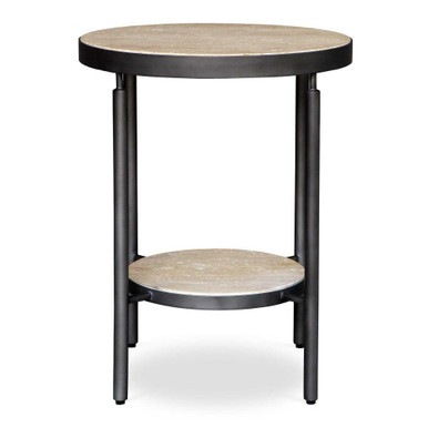 Dauntless Side Table 24 Inch Tall and 19 Inch Wide by Uttermost - 24113