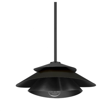 Hiro 1 Light Pendant 6 Inch Tall and 12.75 Inch Wide by Hunter Fans - 48156