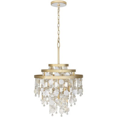 Kalani 5 Light Chandelier 22.5 Inch Tall and 20 Inch Wide By Varaluz - 377C05FG