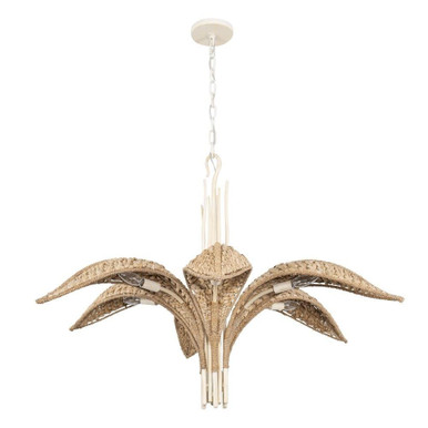 Century Palm 6 Light Chandelier 28.25 Inch Tall and 38 Inch Wide By Varaluz - 519C06CW
