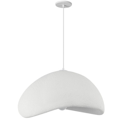 Pilar 1 Light Pendant 14 Inch Tall and 23.75 Inch Wide by Dainolite - PLR-231P-MW