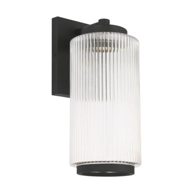 Ronde 10W 1 LED Medium Outdoor Wall Lantern 14 Inch Tall by Generation - GLO1071DL-TXB