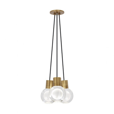 Mina 27W 3 LED Pendant 7.6 Inch Tall X 9 Inch Wide by Visual Comfort Modern - 700TDMINAP3