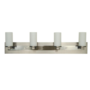 Mercer 4 Light Vanity Light 36 Inch Wide by Framburg - 4734 SP/PN