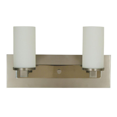 Mercer 2 Light Vanity Light 15 Inch Wide by Framburg - 4732 SP/PN