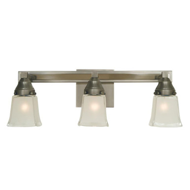 Mercer 3 Light Vanity Light 21 Inch Wide by Framburg - 4773 SP/PN