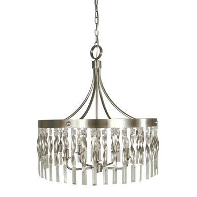 Adele 5 Light Medium Chandelier by Framburg - 4715 SP/PN