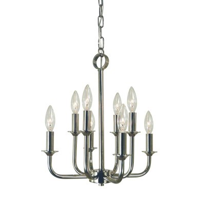 Boulevard 6 Light Small Chandelier by Framburg - 4986 PN