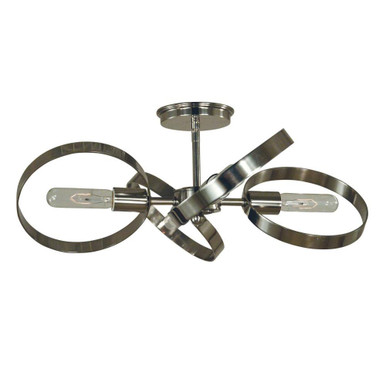 Copernicus 4 Light 22 Inch Wide Semi Flush Mount by Framburg - 5060 PN