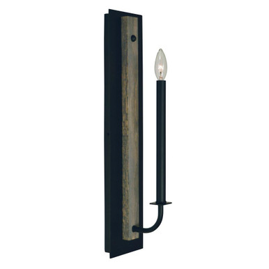 Loft 1 Light Wall Sconce 24 Inch Tall by Framburg - 5411 Mblack