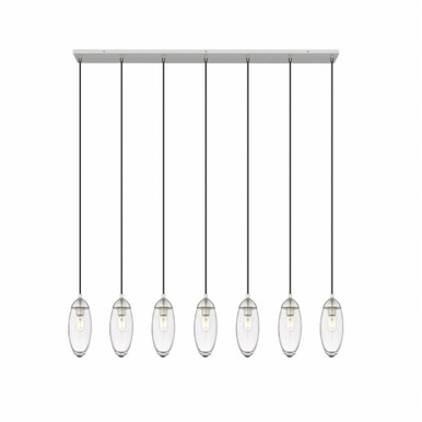 Arden 7 Light Linear Chandelier 12 x 4.75 Inches Wide by Z-Lite - 651P-7L