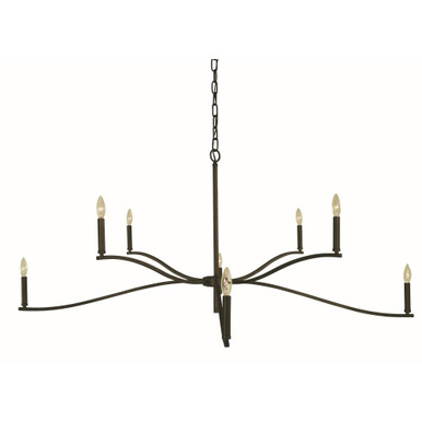 Bridgeport 8 Light Oversized Foyer Chandelier by Framburg - L1194 IRON
