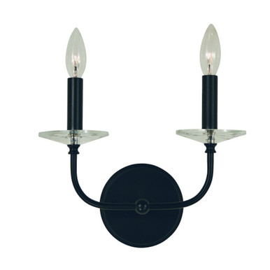 Ashley 2 Light Wall Sconce by Framburg - L1162 MBLACK