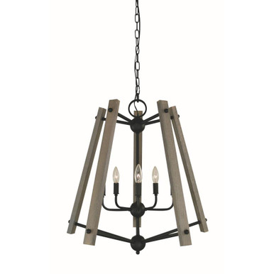 Meredith 5 Light Medium Chandelier by Framburg - L1137 MBLACK