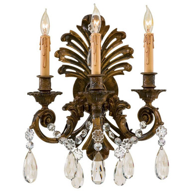 3 Light Candle Wall Sconce 18 Inch Tall by Minka Metropolitan - N952013