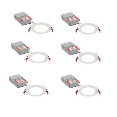 Wafer 14.5W LED Canless Thin Downlight (Contractor Pack of 6) by Juno - WF4 ALO19 SWW5 90CRI CP6 MW M2