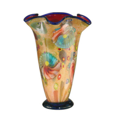 Coast Sand Favrile 14 Inch Decorative Vase by Dale Tiffany  - AV12101