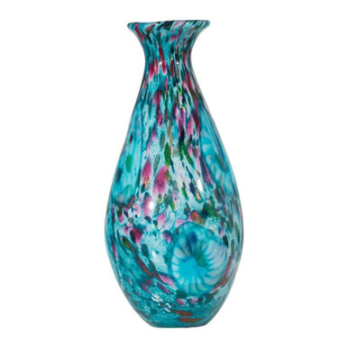 Leona 17.25 Inch Hand Blown Art Glass Vase by Dale Tiffany - AV19234