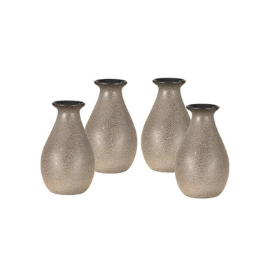 Speckle 5 Inch 4 Piece Art Glass Mini Vase Set by Dale Tiffany - AV17055