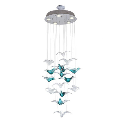 Flock Of Birds 8 Light Medium Chandelier by Dale Tiffany - HAH19251
