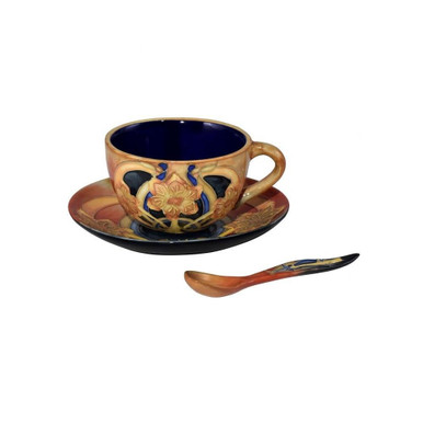 Pasque Flower 2.75 Inch Porcelain Cup and Saucer Set by Dale Tiffany - PA500202