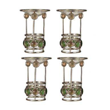 Pietro 5.25 Inch 4 Piece Candle Holder Set by Dale Tiffany - TC17062