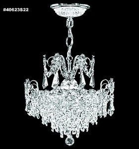 Impact 3 Light Medium Crystal Pendant by James Moder - 40623S22
